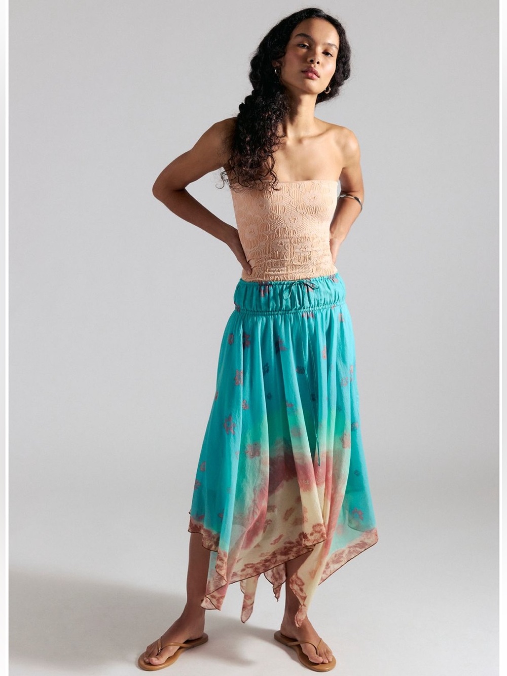 Free People One Kaia Asymmetrical Skirt NWT S